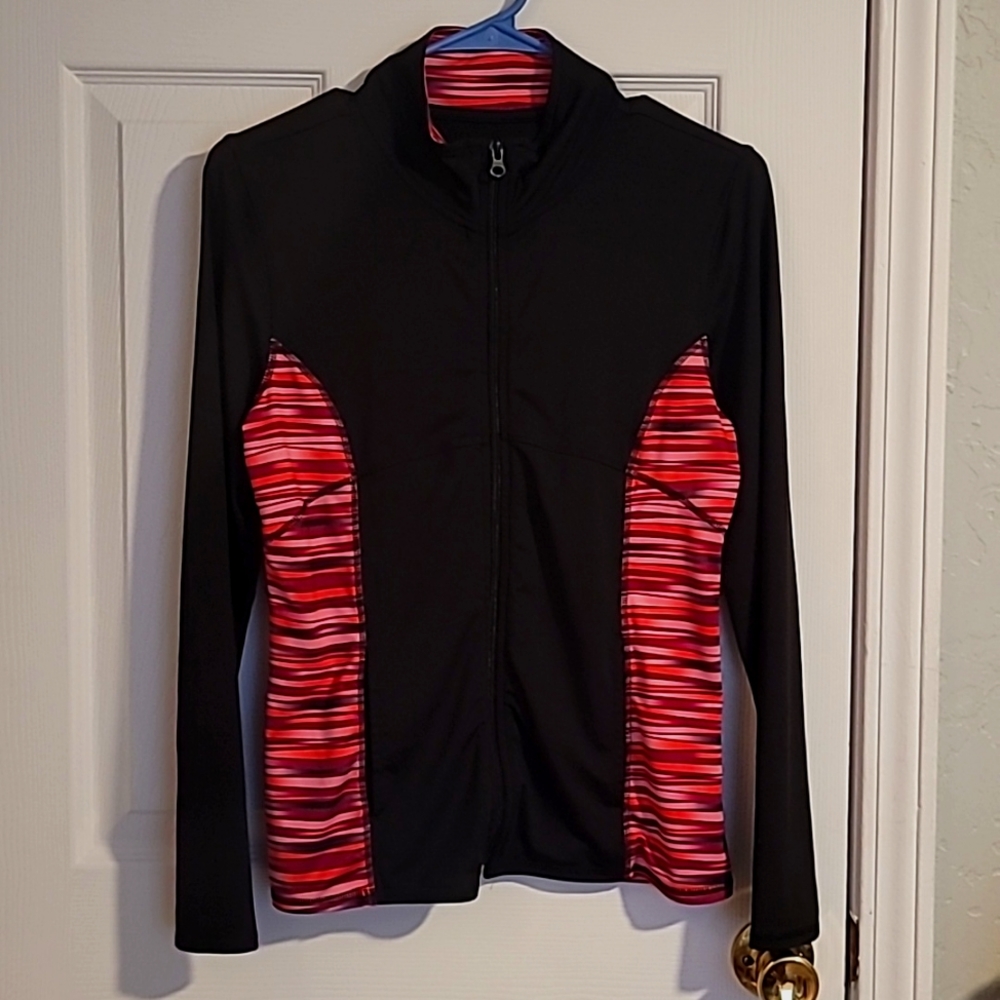 Pink and black MIA girls sports jacket XL